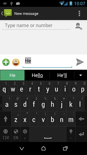 Press arrow down to see more words.