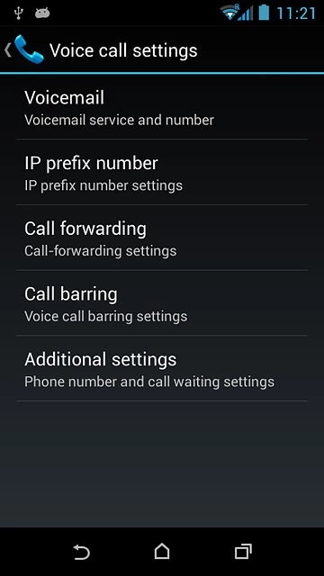 Press the home icon to return to the home screen.
