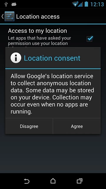 If you turn on the function:Press Agree.