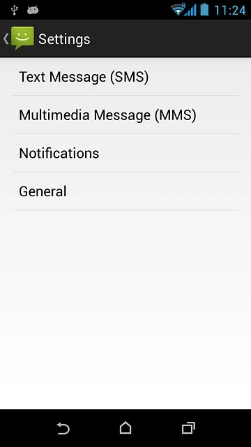Press Text Message (SMS).