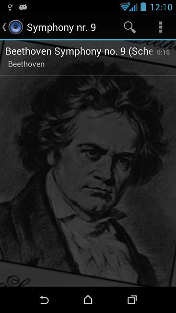 Go to the required audio file.Press and hold the required audio file.