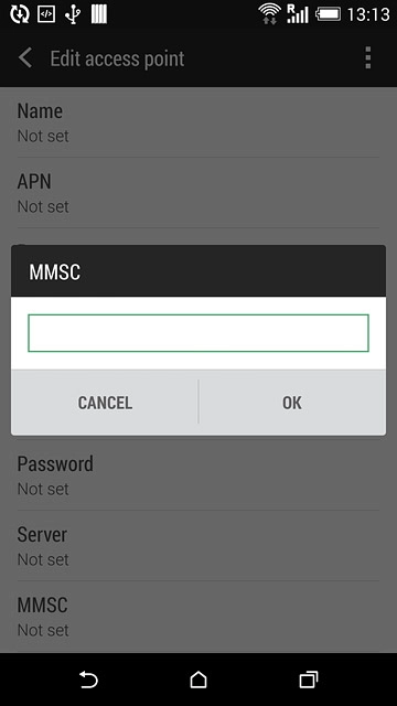 Key in http://pxt.vodafone.net.au/pxtsend and press OK.