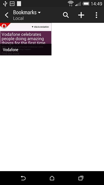 Press the required bookmark.