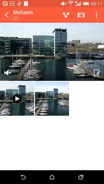 Go to the required folder.Press and hold the required file.