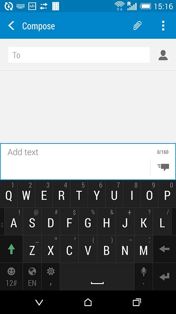 Press the letter keys to key in the required word.A number of words based on the letters you've keyed in are displayed.