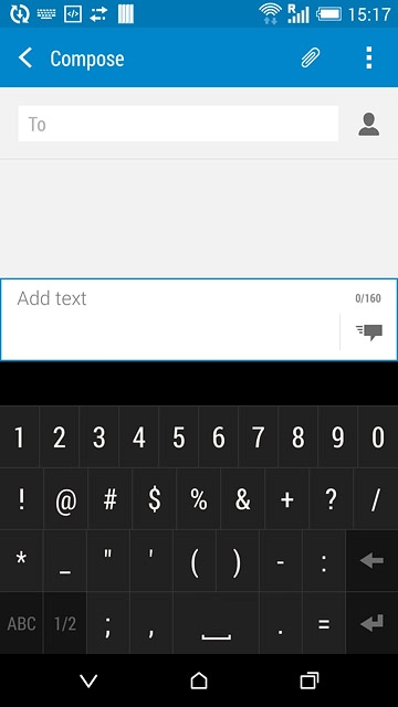 Press the required numbers or the required symbols.