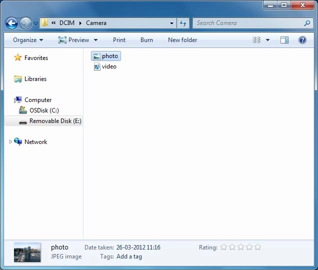 Highlight a file and move or copy it to the required location.