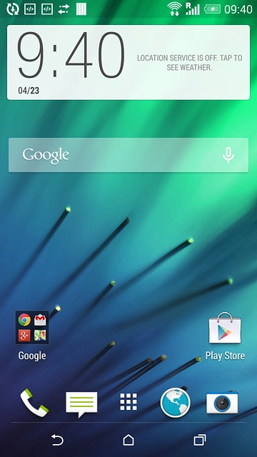 Press the phone icon.