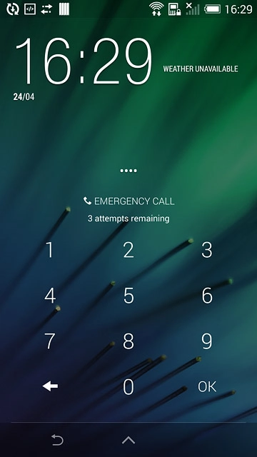 If you turn off flight mode:Key in your PIN and press OK.