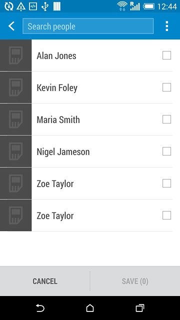 Press the menu icon.