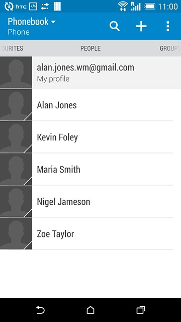 Press the menu icon.