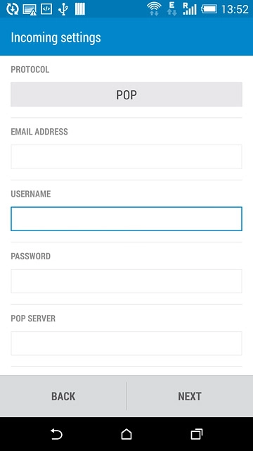 Press the field below 