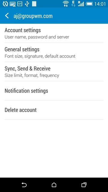 Press Sync, Send & Receive.
