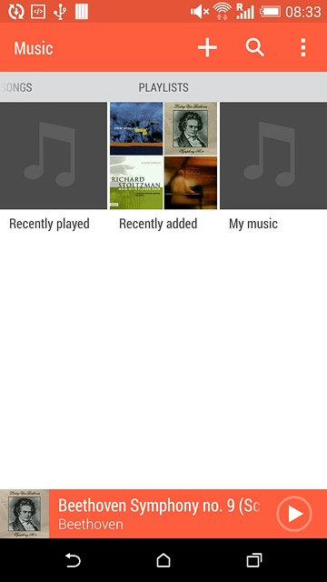 Press the required playlist.