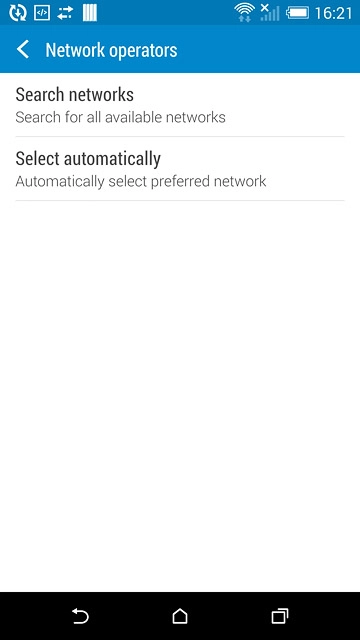 Press the home icon to return to the home screen.