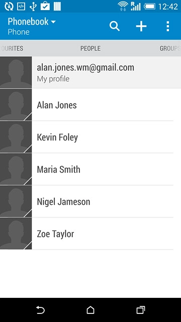Press the home icon to return to the home screen.