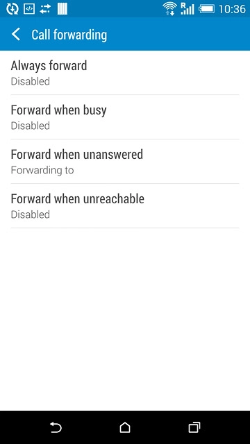 Press the home icon to return to the home screen.
