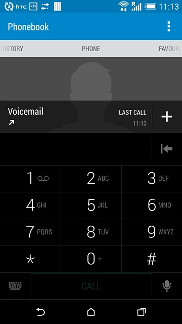 Press the home icon to return to the home screen.