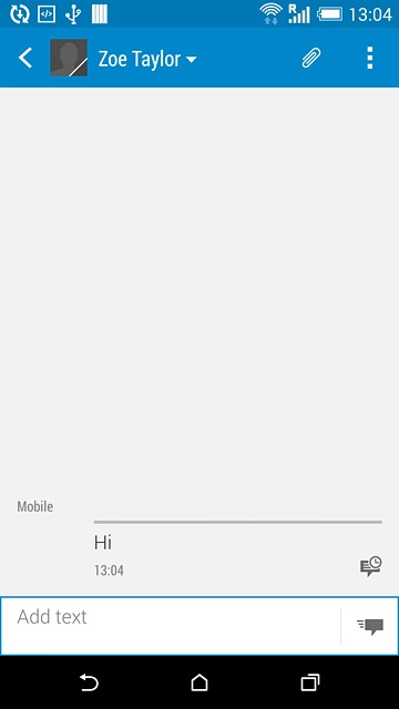 Press the home icon to return to the home screen.
