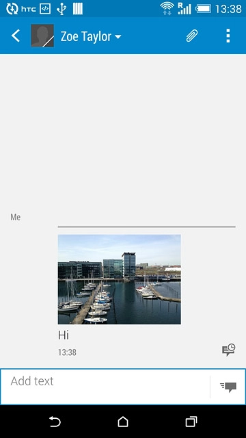 Press the home icon to return to the home screen.