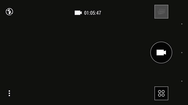 Press the video light icon to turn the function on or off.
