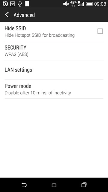 Press the return icon.