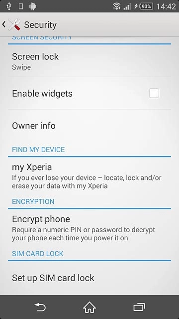 Press Set up SIM card lock.