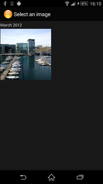 Press the required picture.