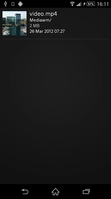 Press the required video clip.