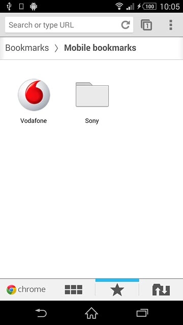 Press the required bookmark.