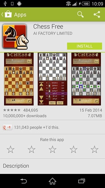 To install a free app:Press INSTALL.