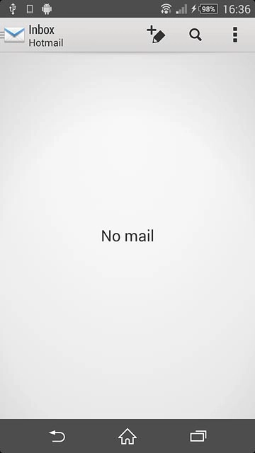 Press the name of the email account.