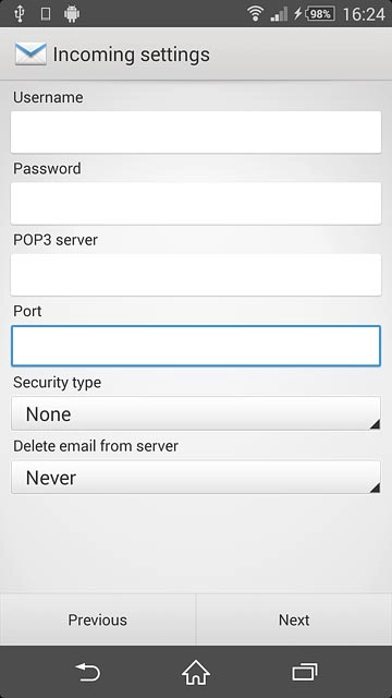 Press the drop down list below 