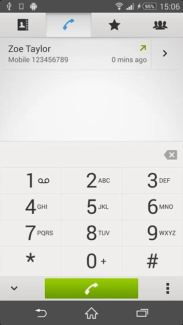 Press the required number.