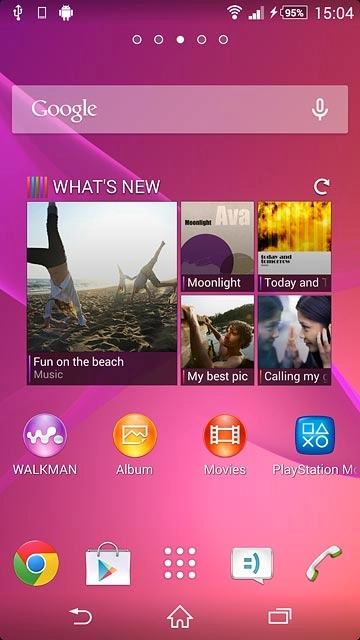 Press the phone icon.