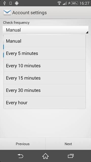Press Manual or the required period.