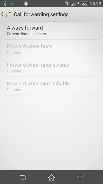 Press the home icon to return to the home screen.