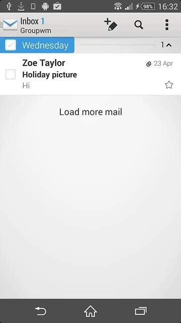 Press the home icon to return to the home screen.