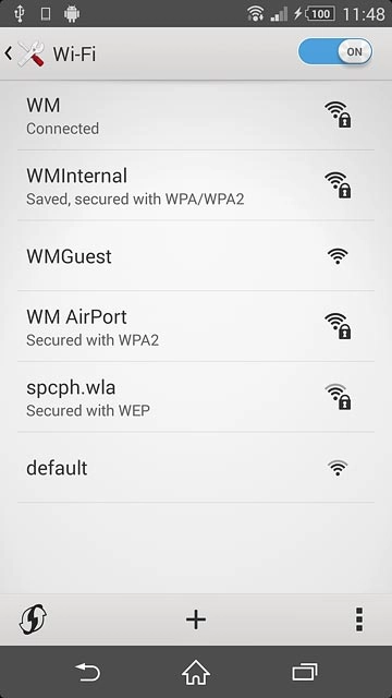 Press the home icon to return to the home screen.