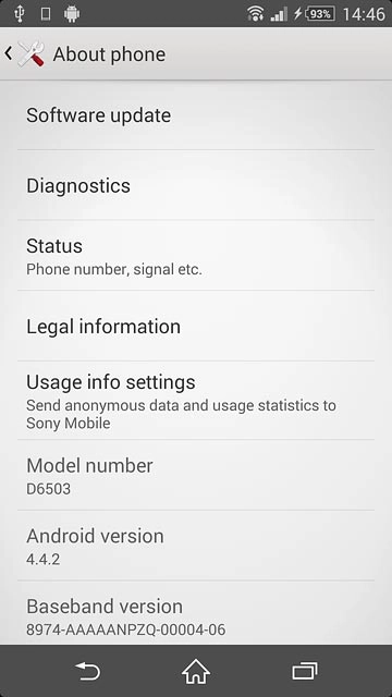 Press Software update.