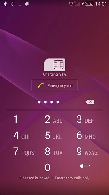 Key in your PIN and press enter.If your phone rejects the SIM:Contact your distributor or service provider where you bought your phone.
