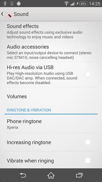 Press Phone ringtone.