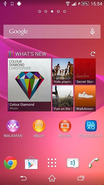 Press the message icon.