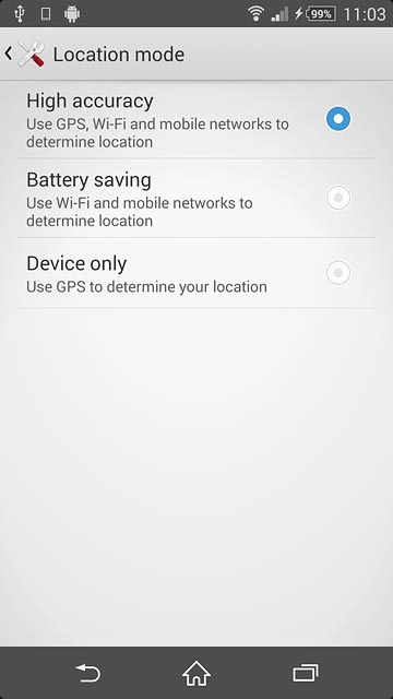 Press Battery saving.
