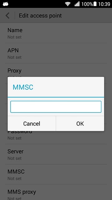 Key in http://pxt.vodafone.net.au/pxtsend and press OK.