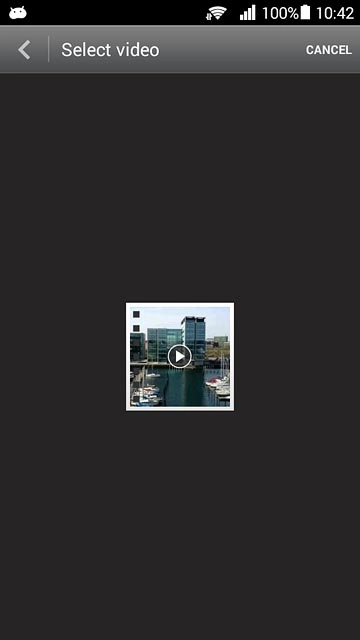 Press the required video clip.