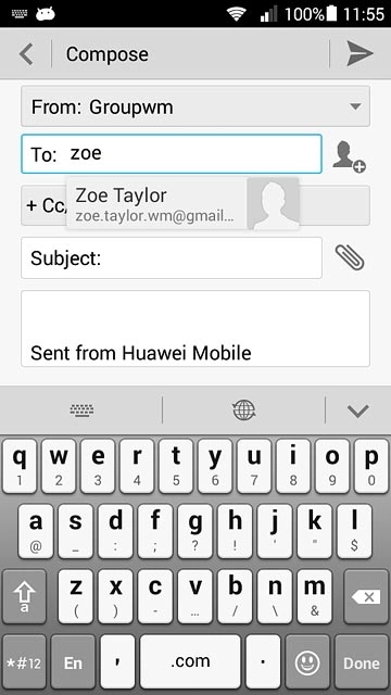 Key in the first letters of the required contact.Matching contacts are displayed.Press the required contact.