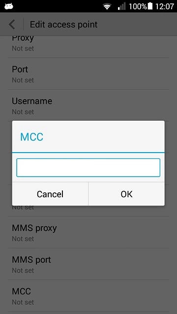 Key in 505 and press OK.