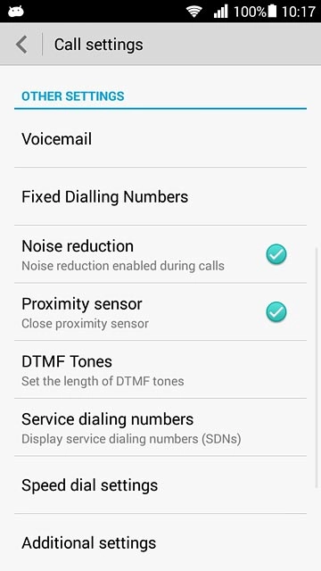 Press Additional settings.
