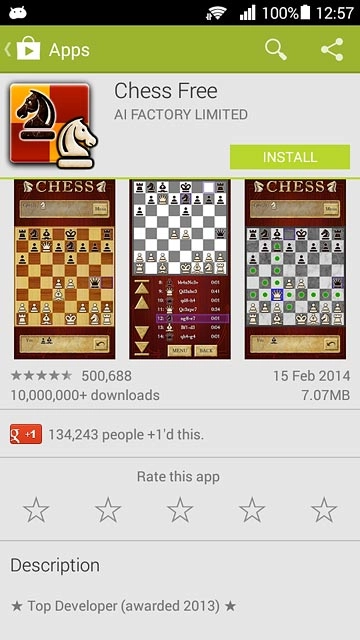 To install a free app:Press INSTALL.